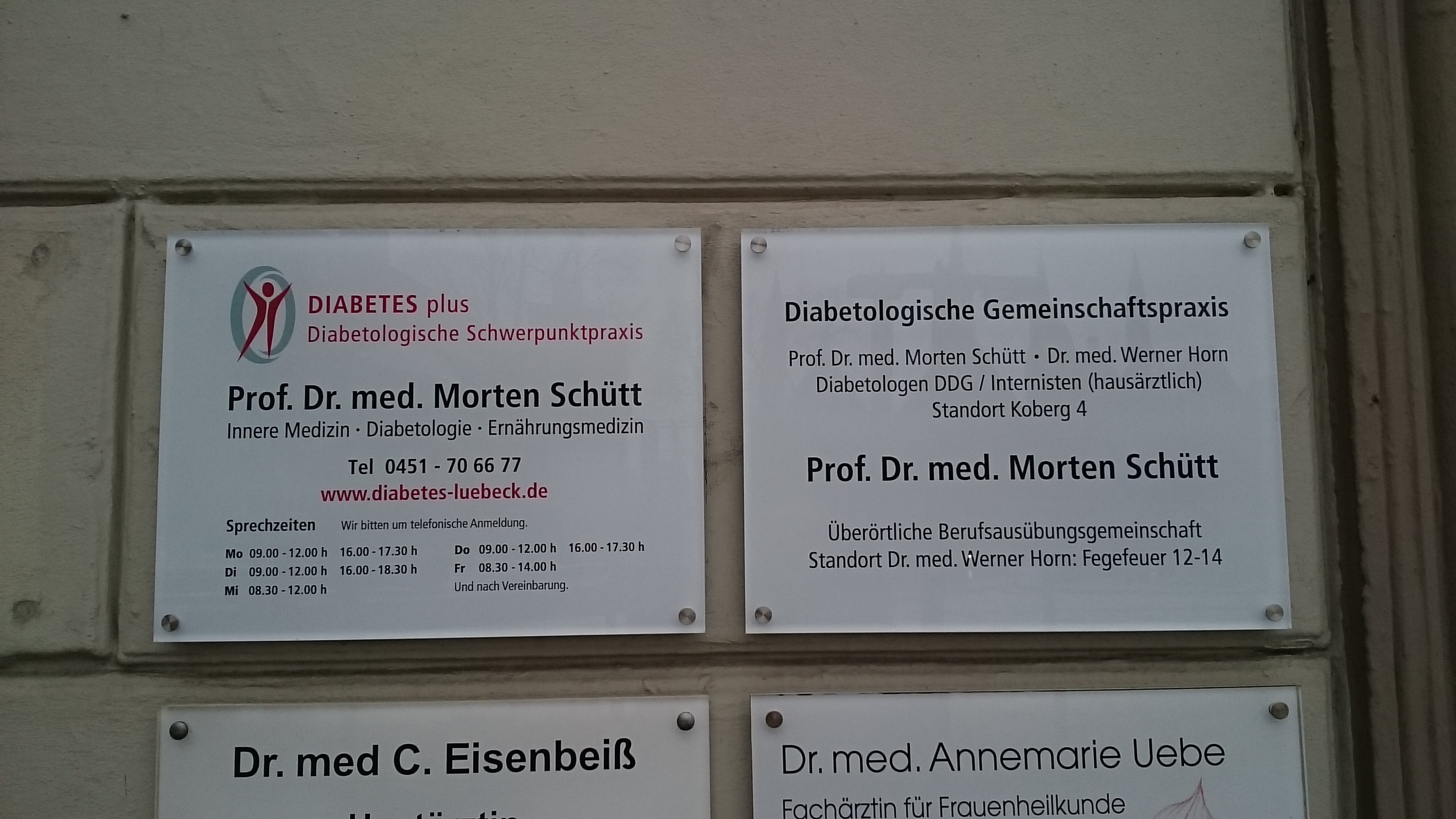 Bild 1 Schütt Prof. Dr.med. Morten Diabetologische Schwerpunktpraxis in Lübeck