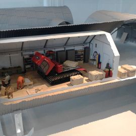 Modell der alten Neumayer Station
