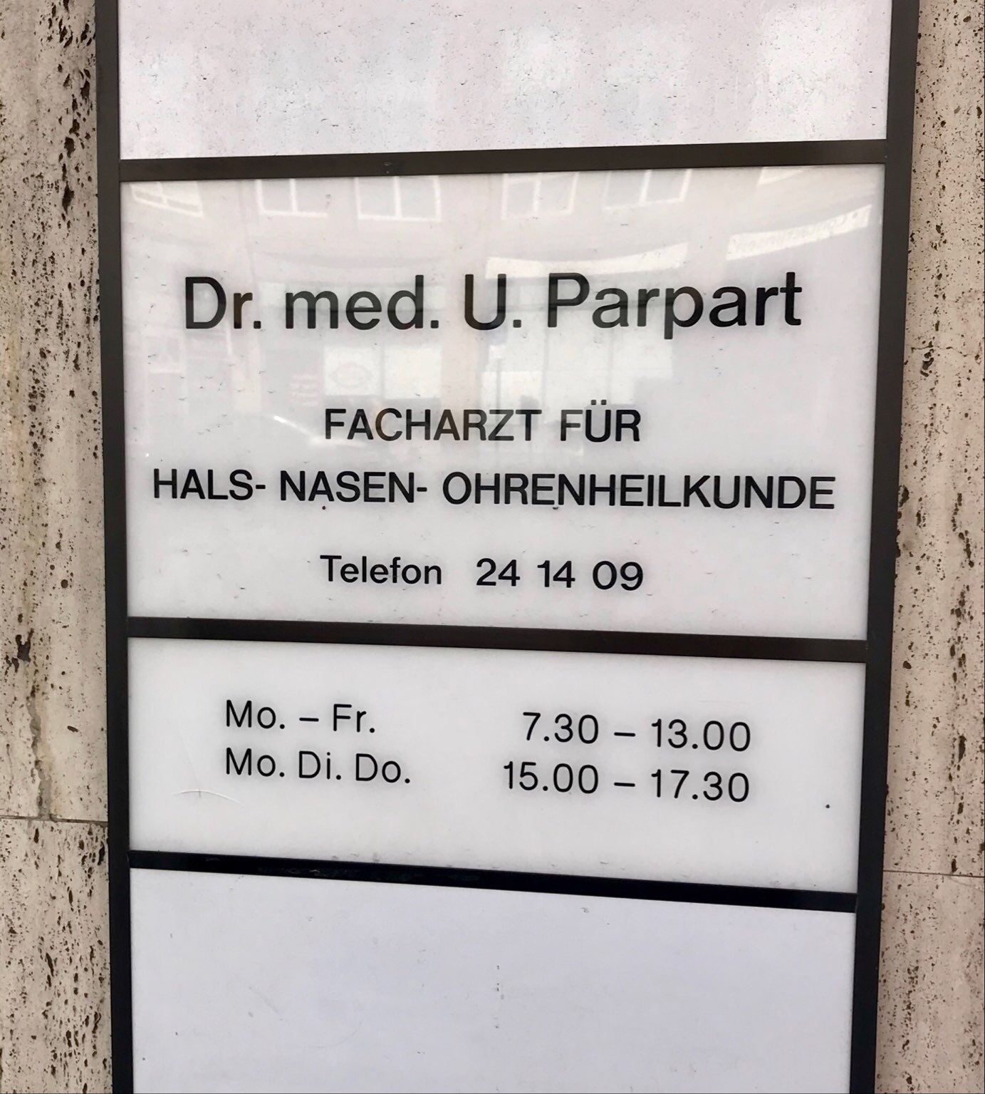Dr. Uwe Parpert - HNO Facharzt - Köln Altstadt Süd
