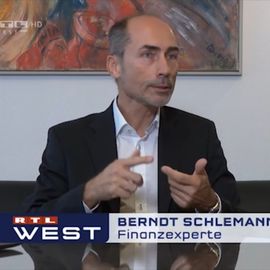 Dr. Berndt Schlemann als Experte bei RTL West
