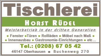 Logo von Tischlerei Horst Rüdel in Oberhausen im Rheinland