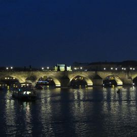 Blick auf die Karlsbrücke von der Prager Kleinseite aus