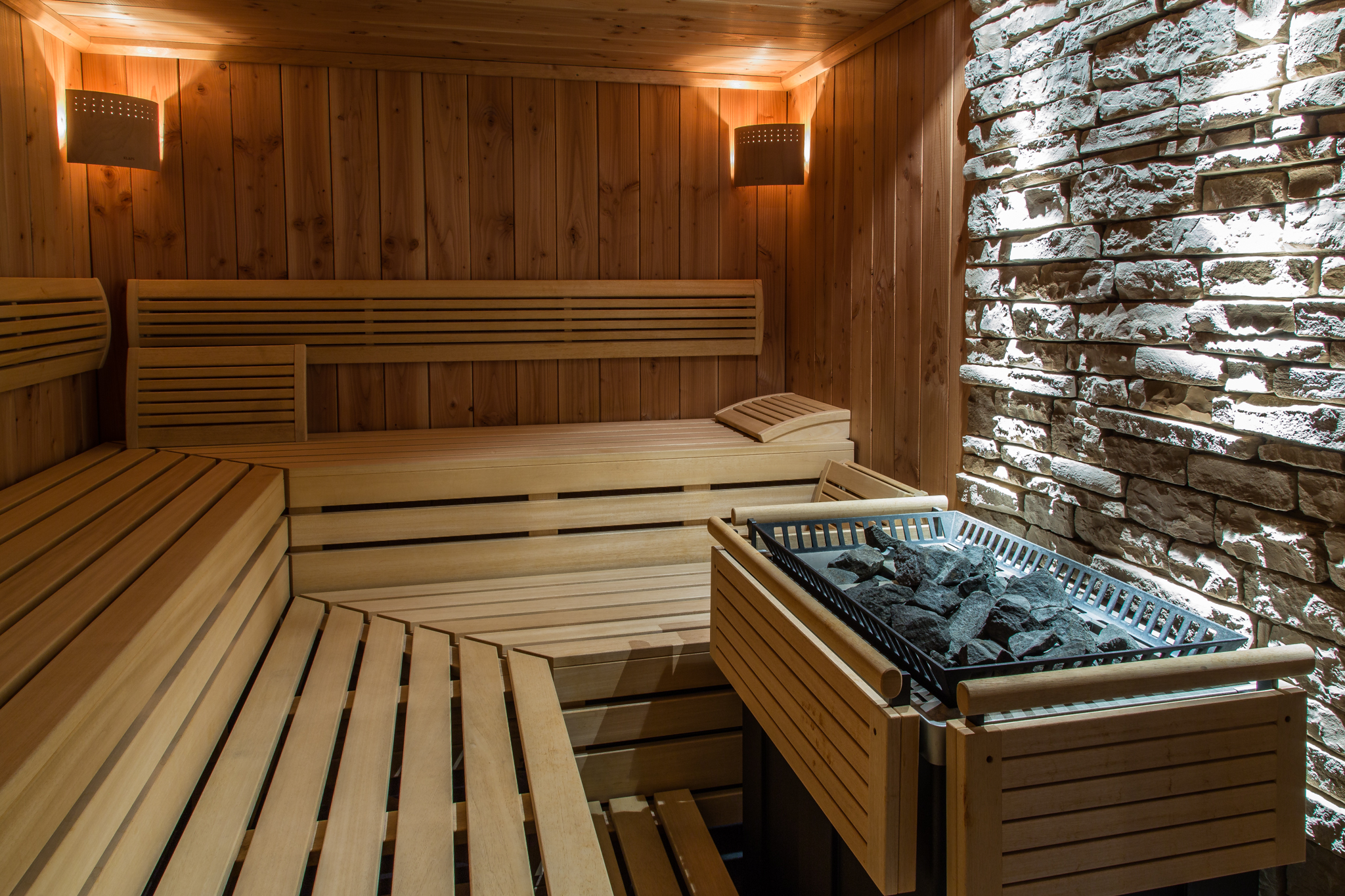 Sauna und Wellnessbereich