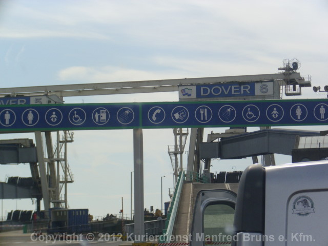 Abfertigung Dover