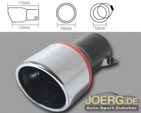 Endrohrblende zum Kauf bei Joerg-Tuning.com