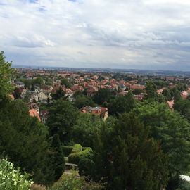 Blick von den Südzimmern auf Dresden