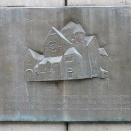 Gedenktafel, 1906-1933 existierte die Synagoge