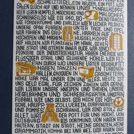 Das Ruhrpott Manifest ist momentan als Postkarte oder Poster in DO sehr in Mode