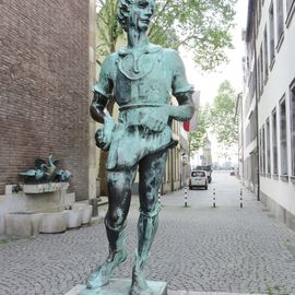 Bronze auf Stein, 1932 von Willi Hoselmann, Guss: A. Krüger