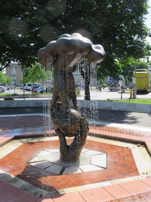 Brunnen - von der Postbank aus gesehen