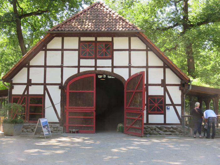 Stall für Esel und Hängebauchschweine