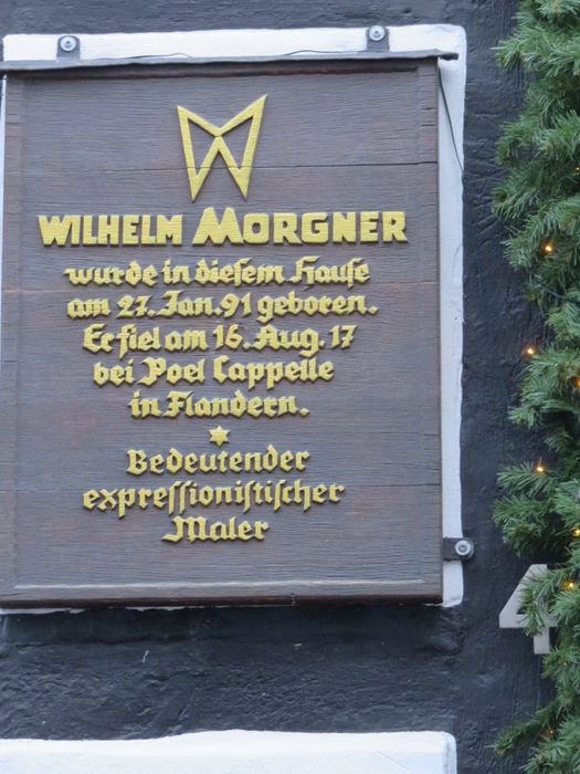 Information zu Wilhelm Morgner (Geburtshaus)