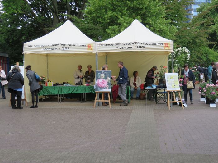 Stand der Freunde beim Rosenfest 2015