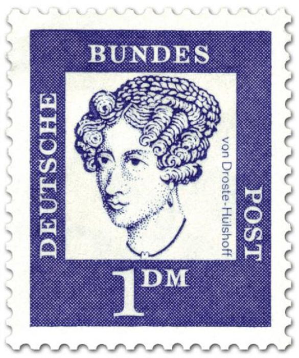 Dauerserie 'Berühmte Deutsche: Annette von Droste-Hülshoff', Mi.Nr. 361 (!961)