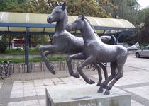 Bild zu Kosaken-Pferde - Skulptur