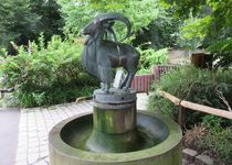 Bild zu Mähnenschaf - Brunnenskulptur im Zoo