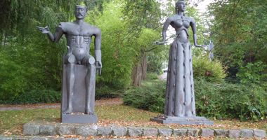 Der König und die Königin - Skulptur in Bochum