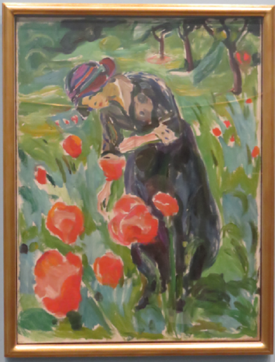 Munch, I 'Frau mit Mohnblumen' (1918/19)