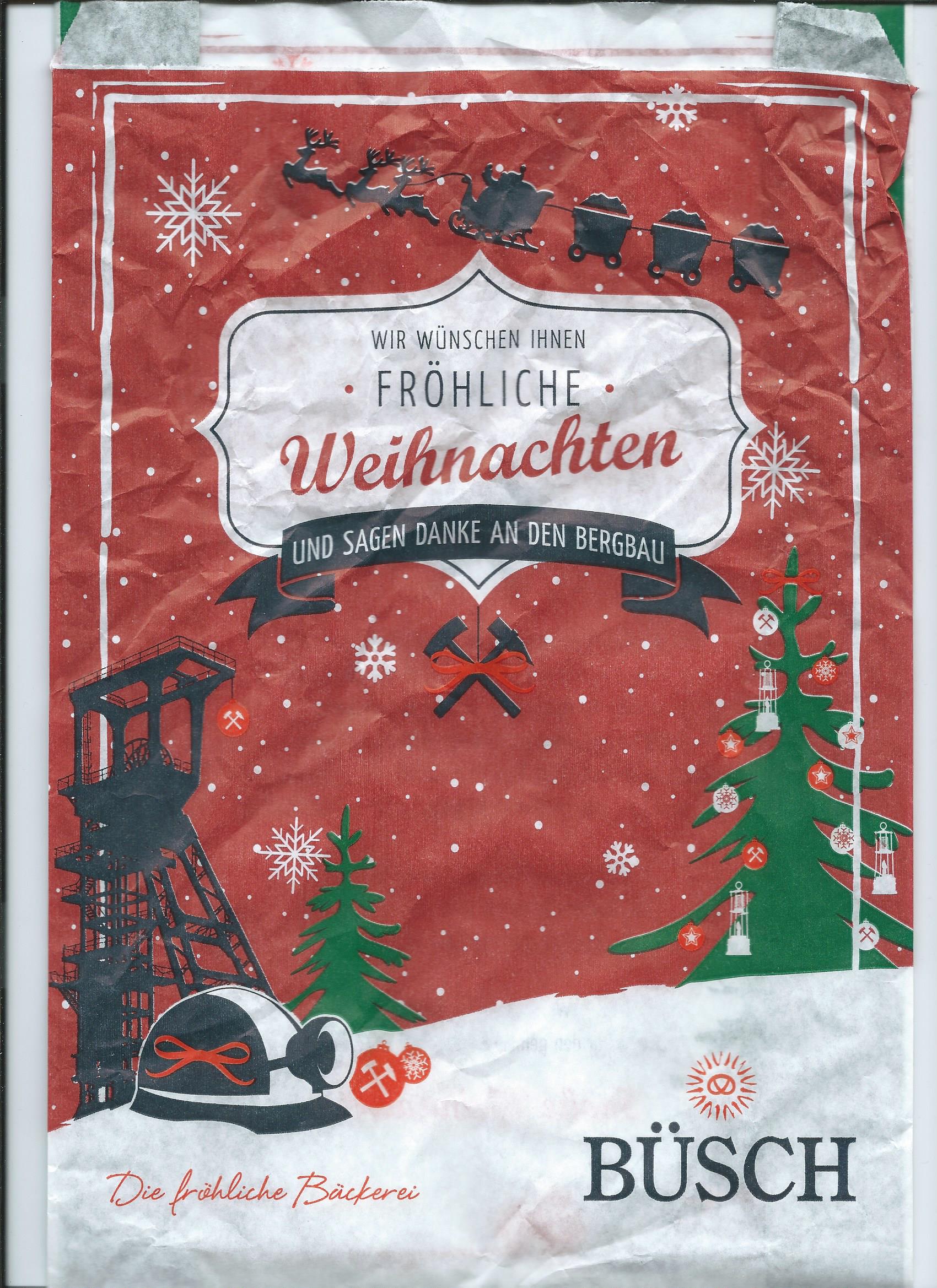 Brötchentüte, Weihnachten 2018