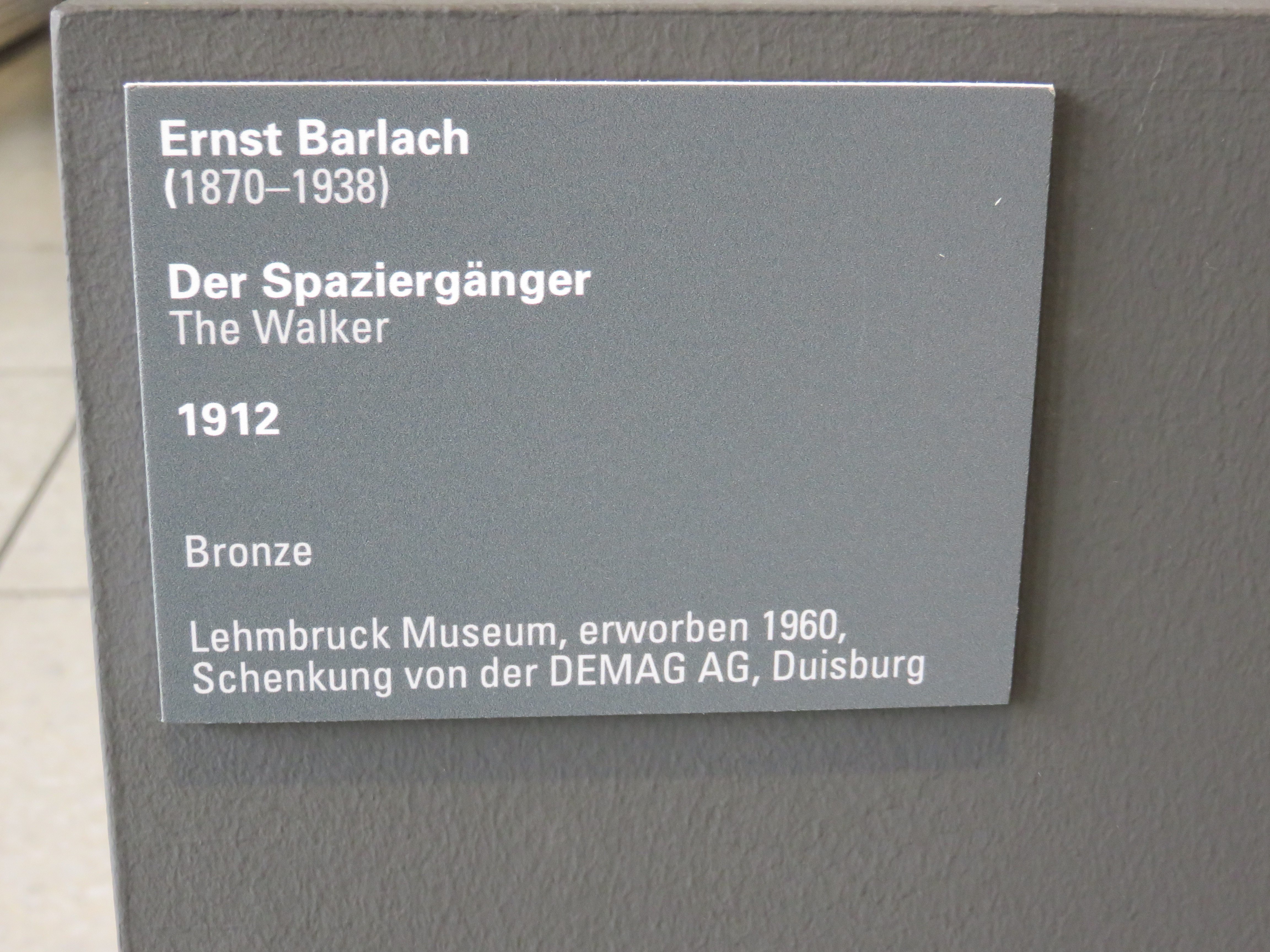 Große Halle - Ernst Barlach Info