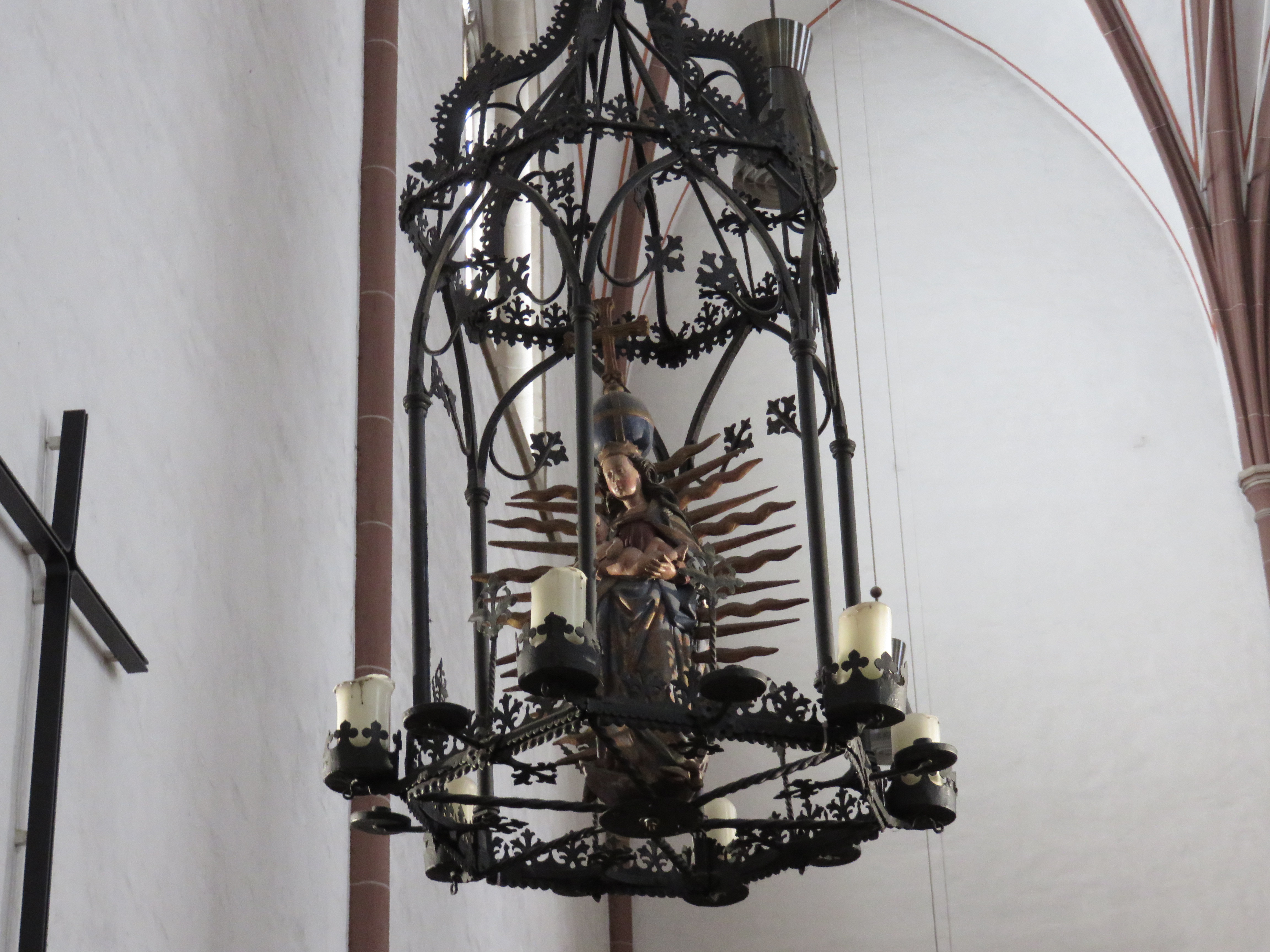 Leuchtermadonna (Schmiedeeisen + Holz, 1523)