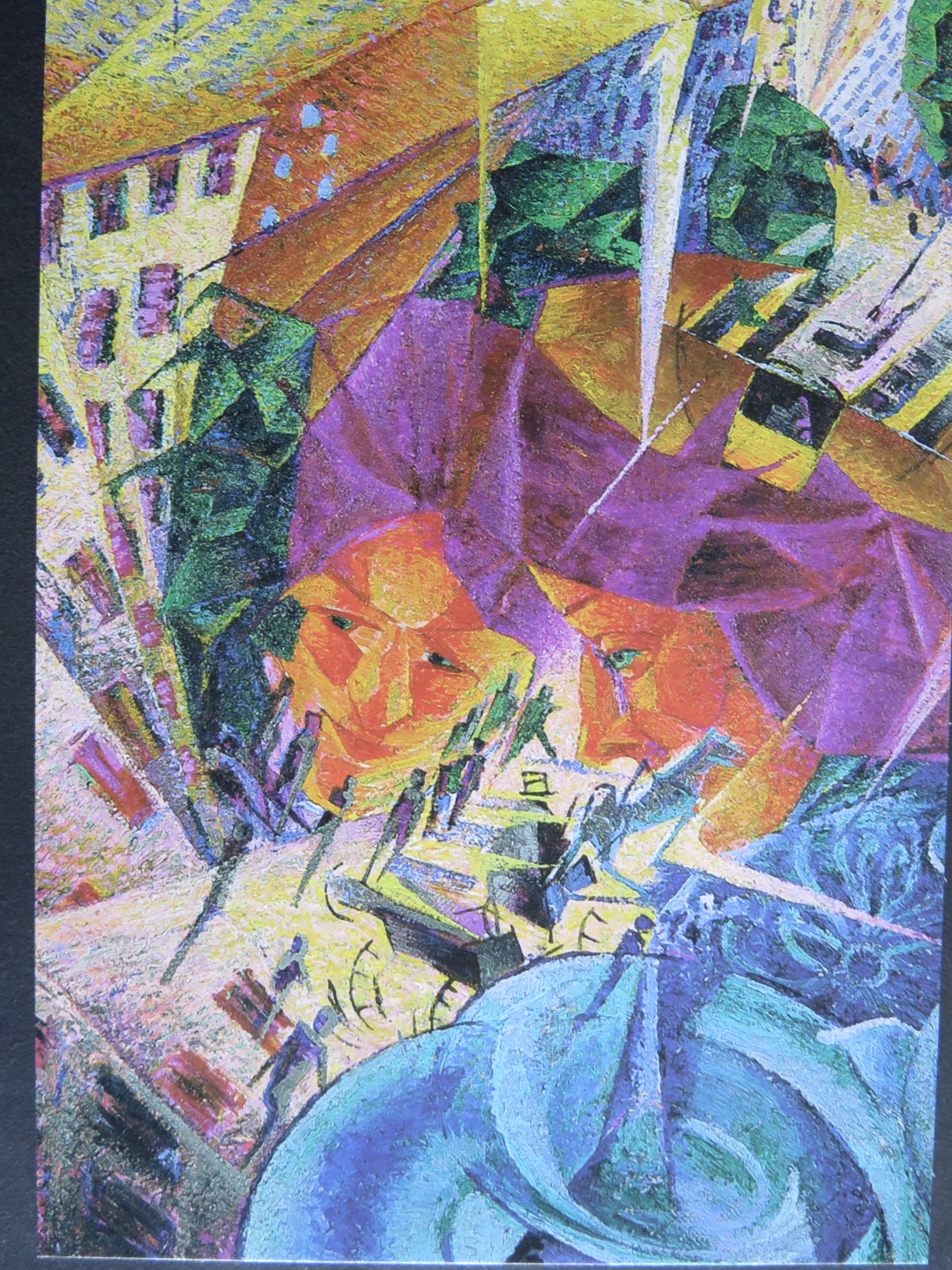 Umberto Boccioni: 'Simultanvisionen' (1912) (Postkarte)