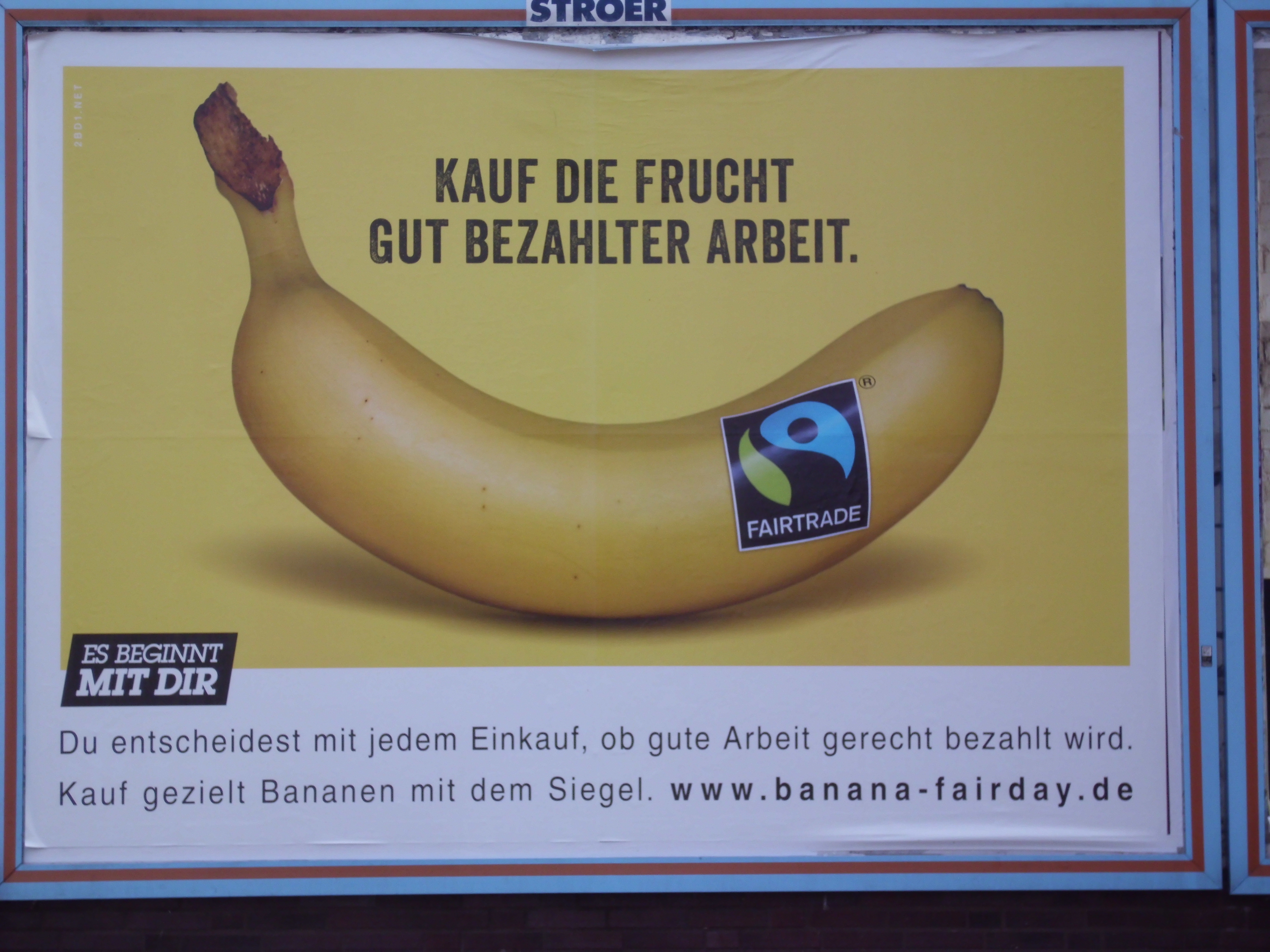 Werbung für Fairtrade