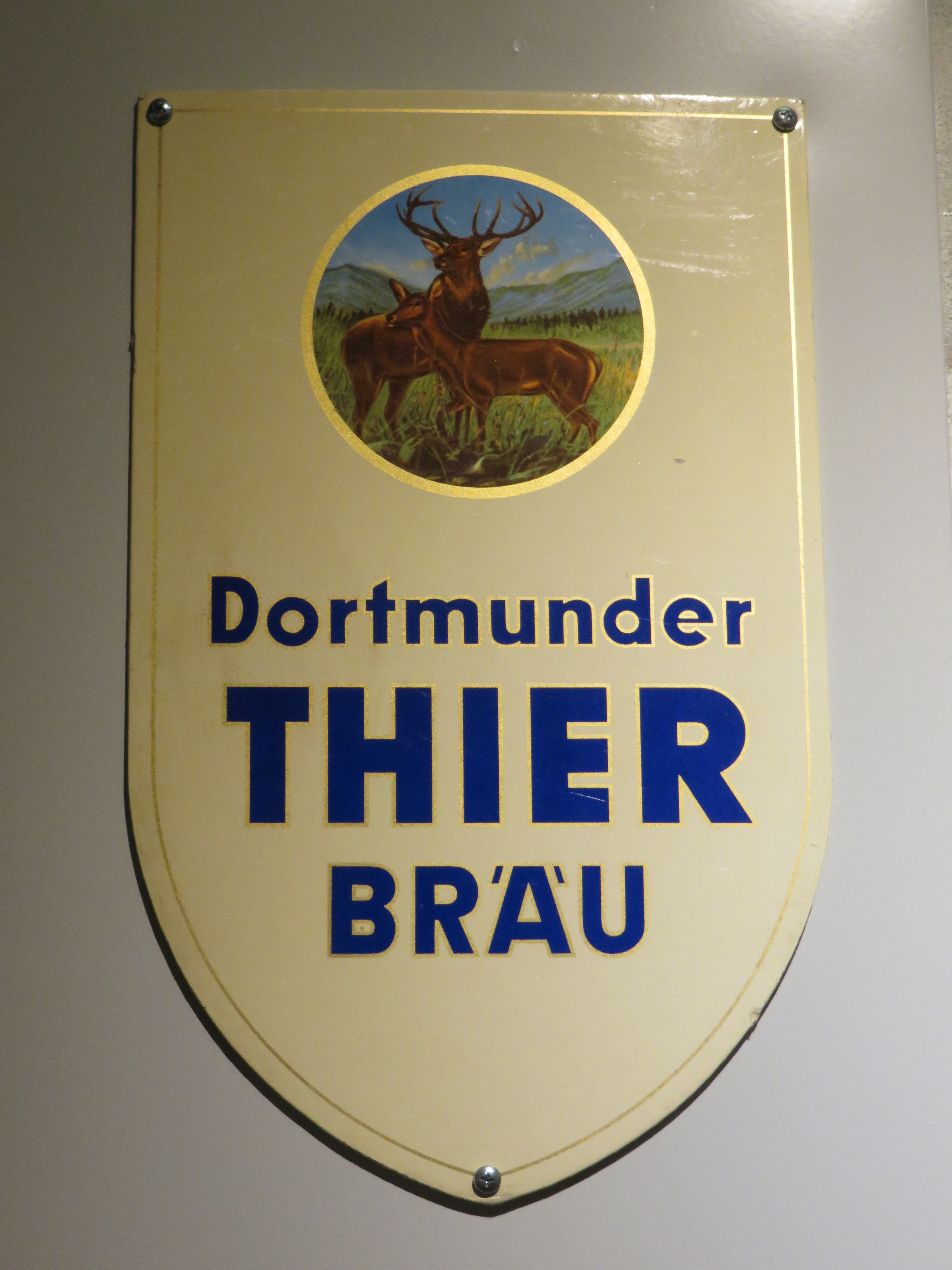 Schild: Thier Brauerei