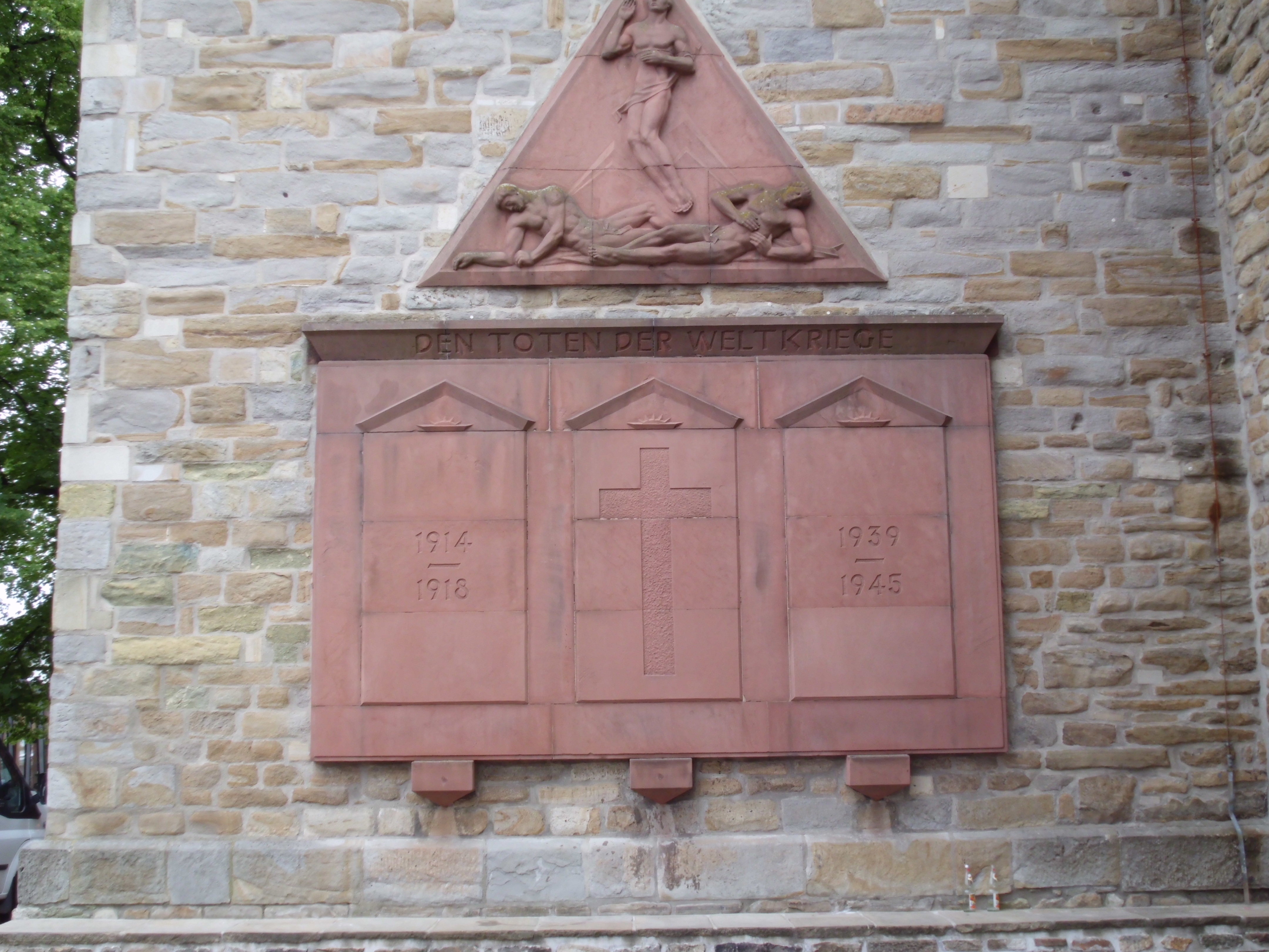 Kirche Brackel, Steintafel