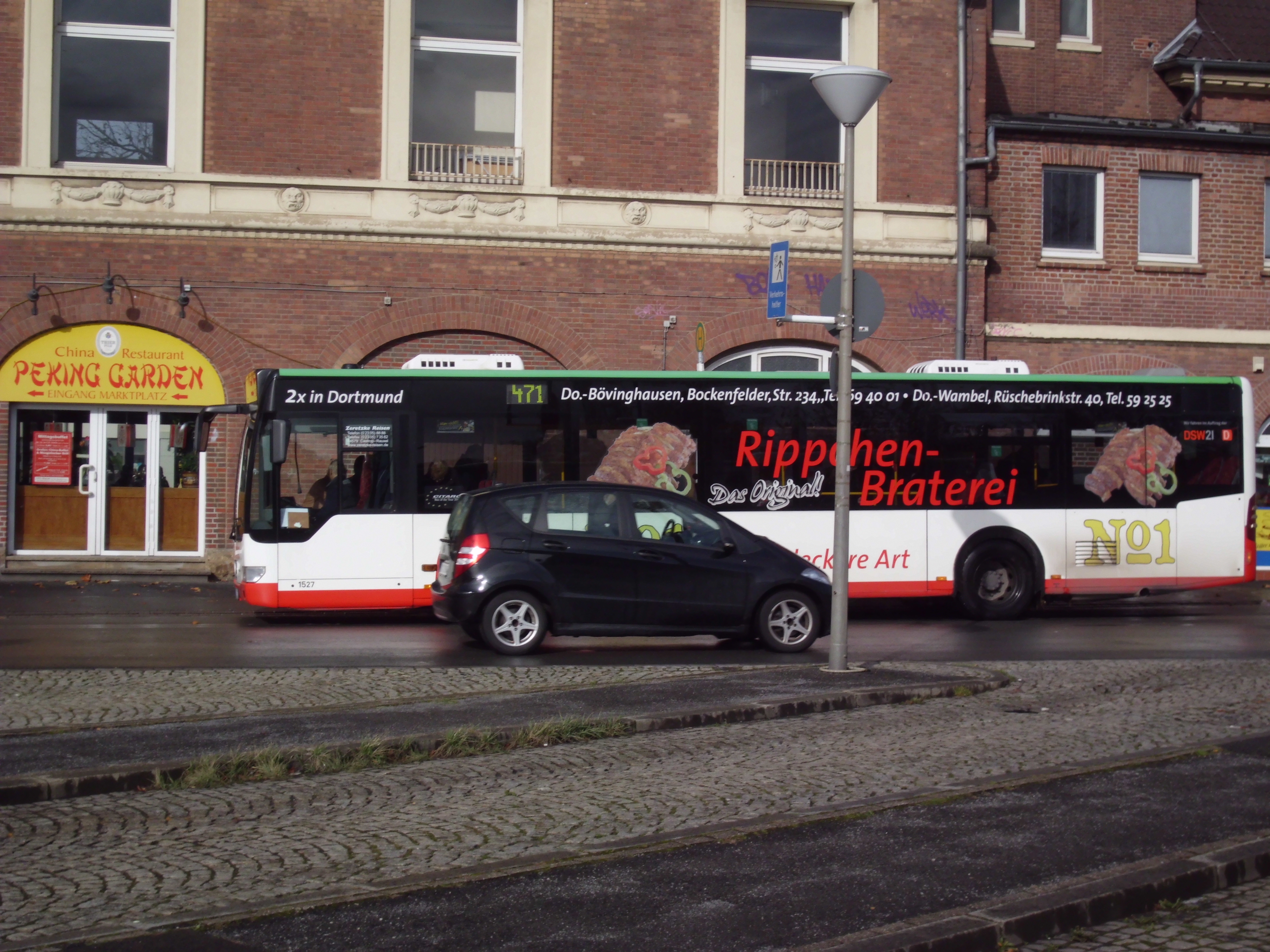 Werbung am Bus in Mengede