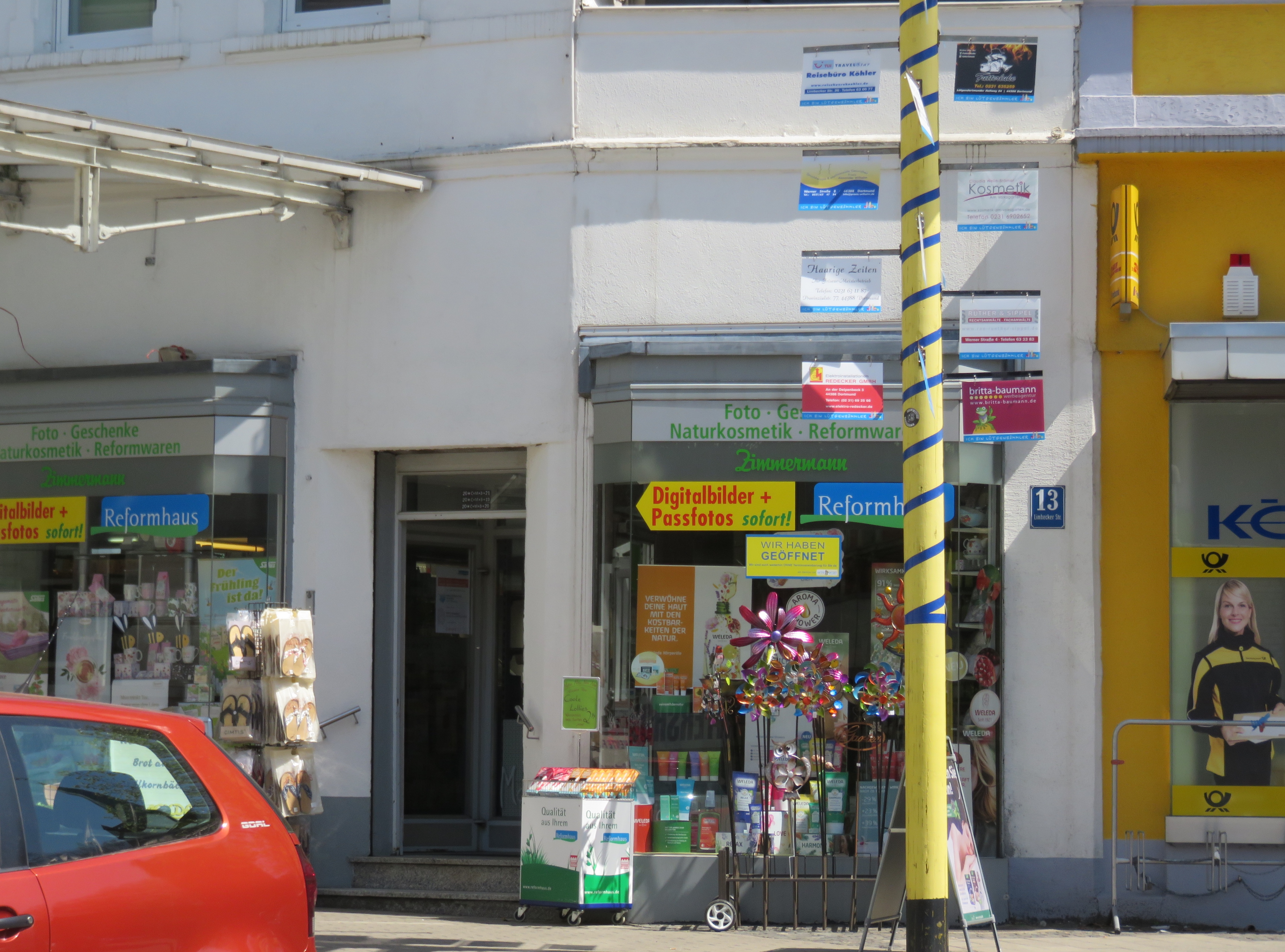 Innen und außen lebendig bunt