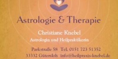 Praxis für Astrologie Psychotherapie und Naturheilverfahren Christiane Knebel Heilpraktikerin und Astrologin in Gütersloh