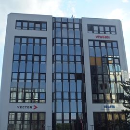 Gebäude D 75 des Gewerbeparks, in dem sich u.a. die NetBusiness GmbH befindet