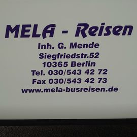 Schrift auf dem Bus