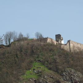 Burgruine Donaustauf von Westsüdwest aus gesehen
