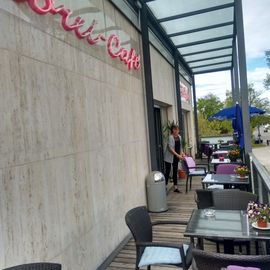 Balkon des Cafés