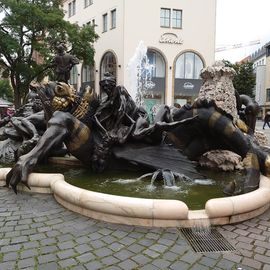 Hans-Sachs-Brunnen Ehekarussell in Nürnberg