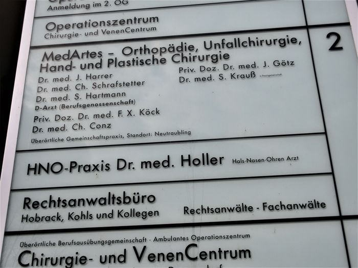 Nutzerbilder Kretzer F., Harrer J. Dres.med. Orthopädische Gemeinschaftspraxis, Schrafstetter C. und Hartmann S.