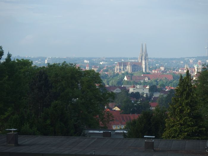 Regensburg, von Norden, vom Sallerner Berg aus gesehen