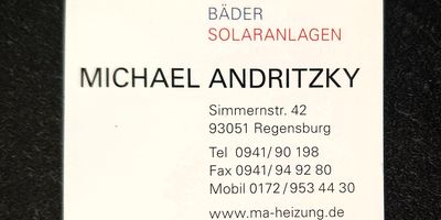 Sanitär, Heizung, Bäder, Michael Andritzky in Regensburg