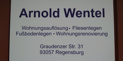 Arnold Wentel in Regensburg