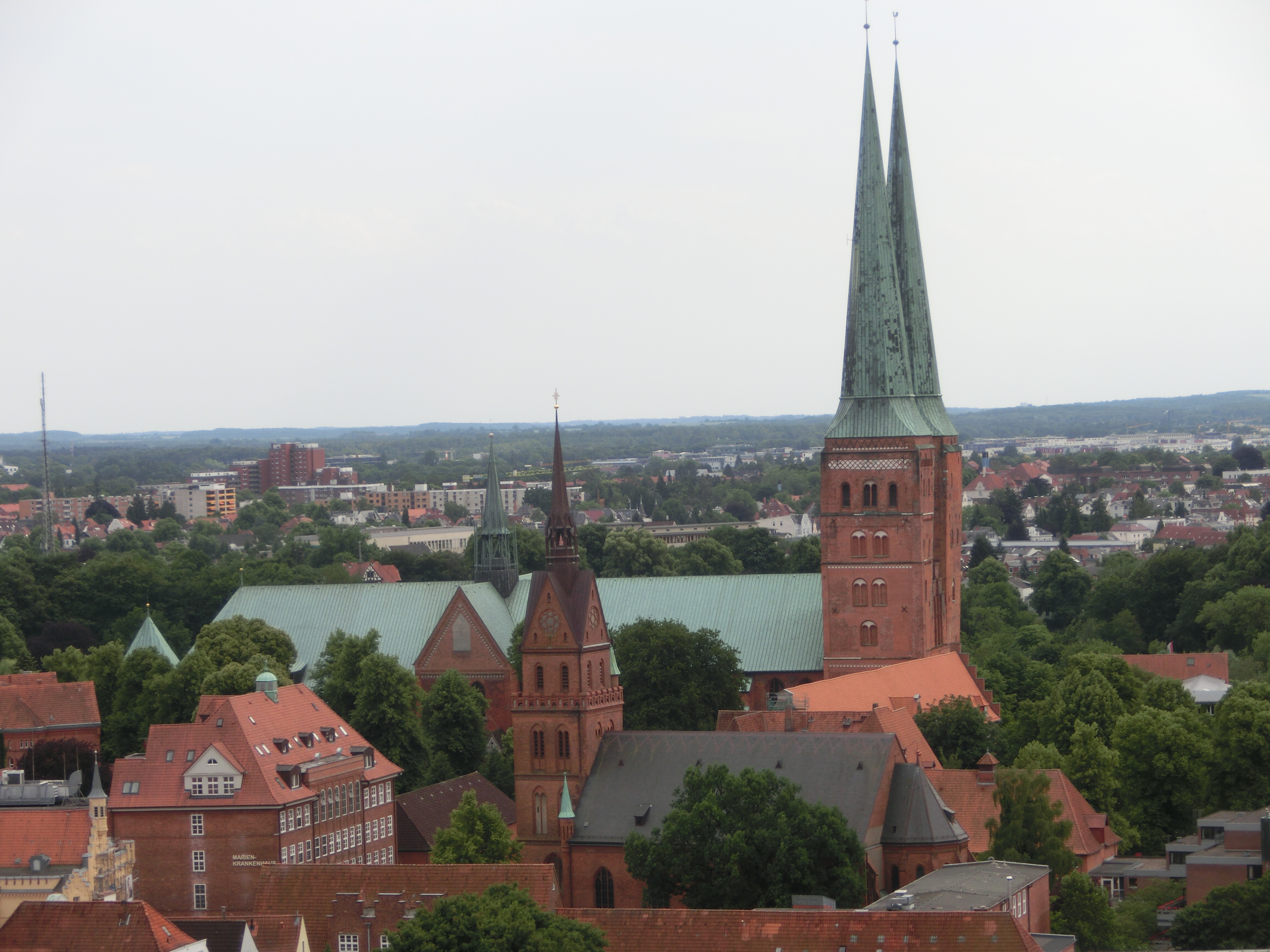 vom Turm der Petri-Kirche aus gesehen