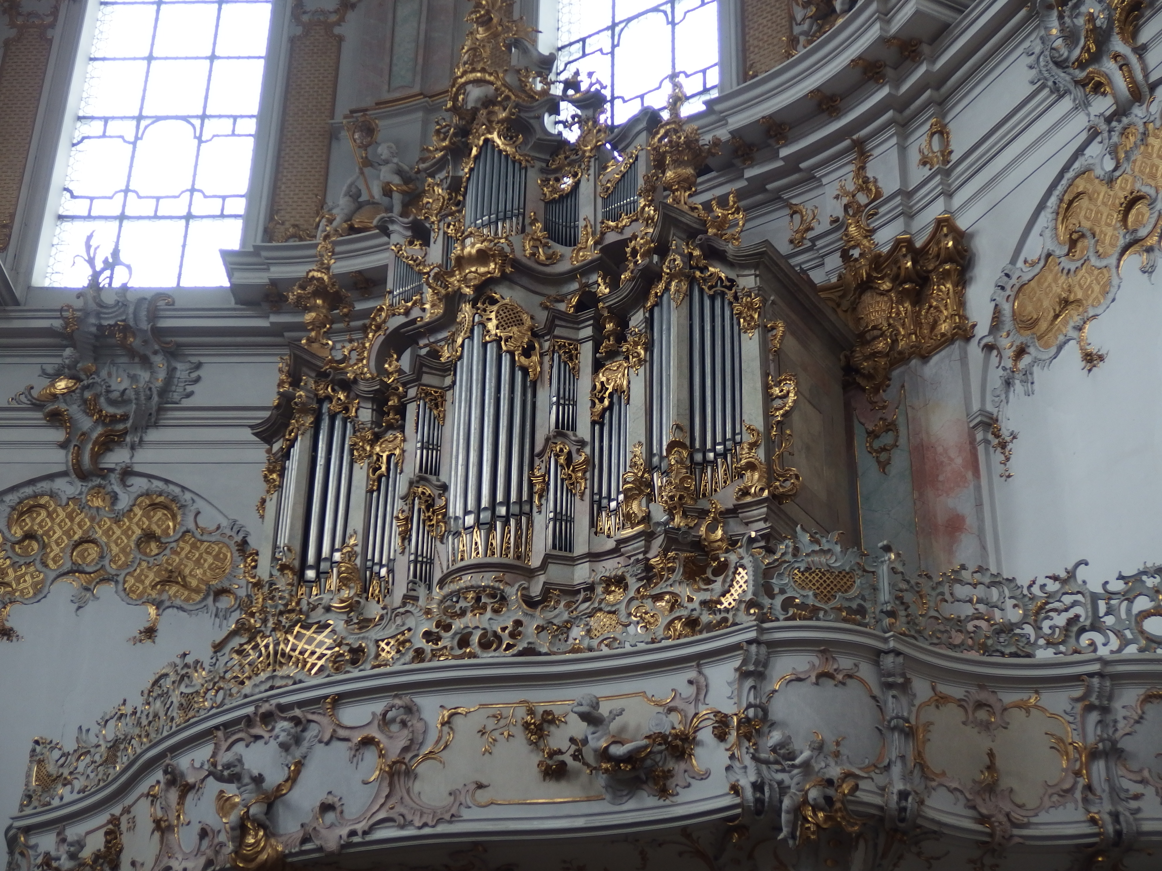 Orgel der Kirche des Klosters Ettal