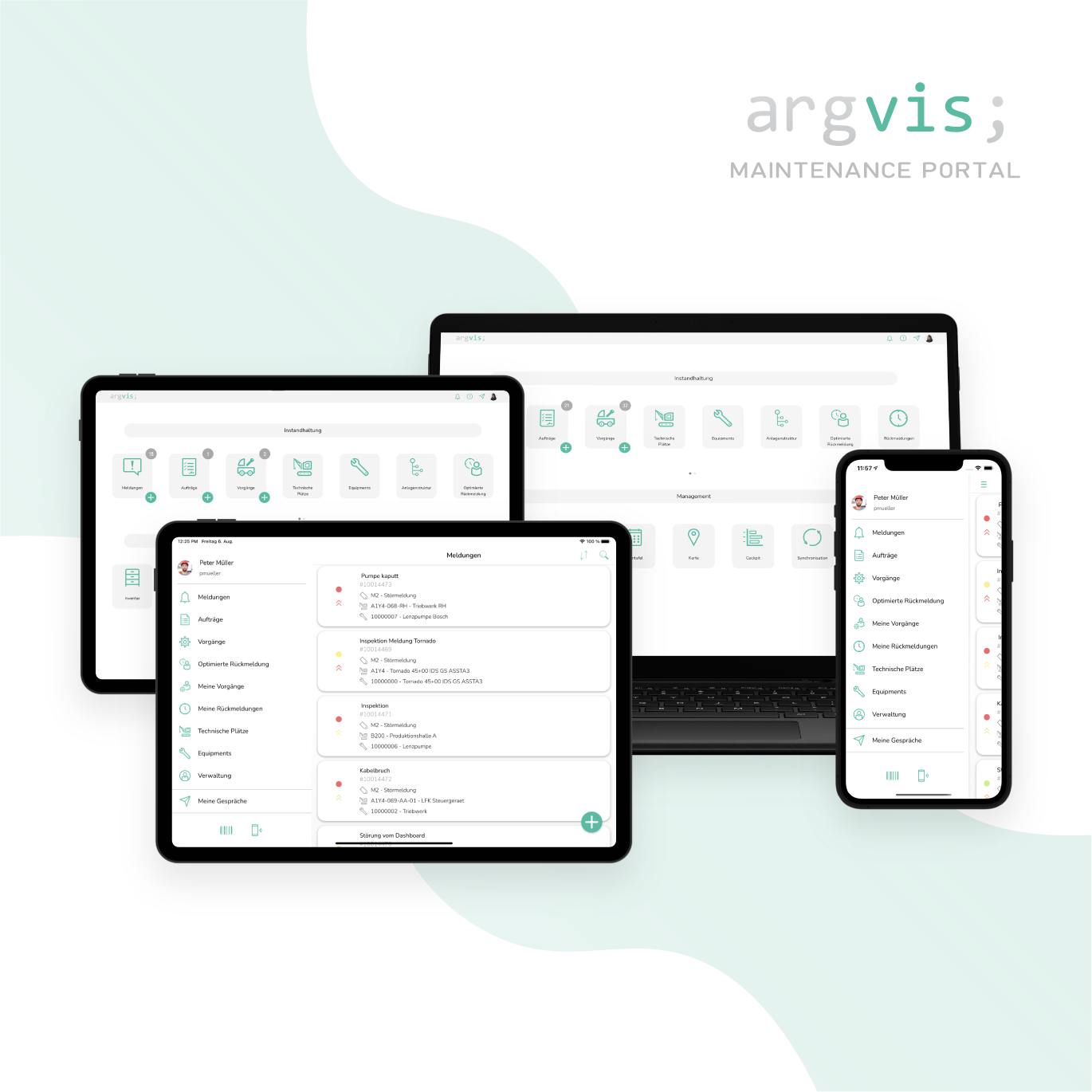 argvis; Maintenance Portal Web- und App-Anwendung für SAP PM/EAM
