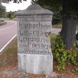 Historischer Wegweiser Rippach in Lützen Rippach