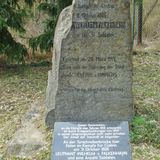 Preußischer Gedenkstein für Leutnant Wilhelm v. Falkenhayn in Küstrin Kietz Gemeinde Küstriner Vorland