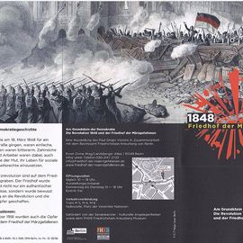 Barrikadenkampf 1848 in Berlin (vom Gedenkstätten-Flyer)
