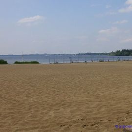 Strandbad Müggelsee - Strandbereich - Zugang zum Wasser teilweise gesperrt