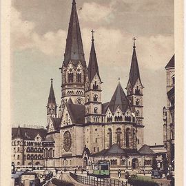 Gedächtniskirche vor der Zerstörung. Postkarte von ca. 1935