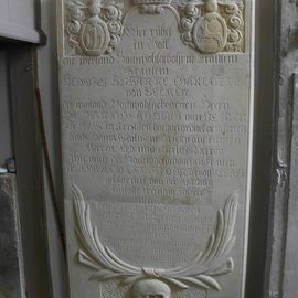 Grabplatte für Hedwig Susanne Charlotte v. Beeren (1718-1728)